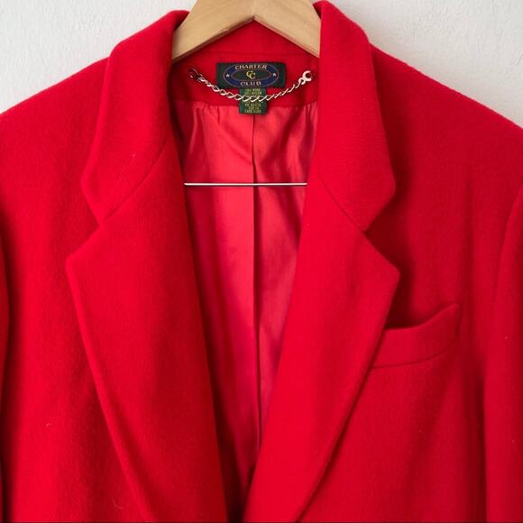 Vintage Charter Club Wool Suit Jacket Blazer Women's Size 14 - Picture 3 of 7